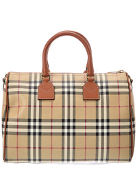 Burberry Burberry Check Canvas Luggage Bag