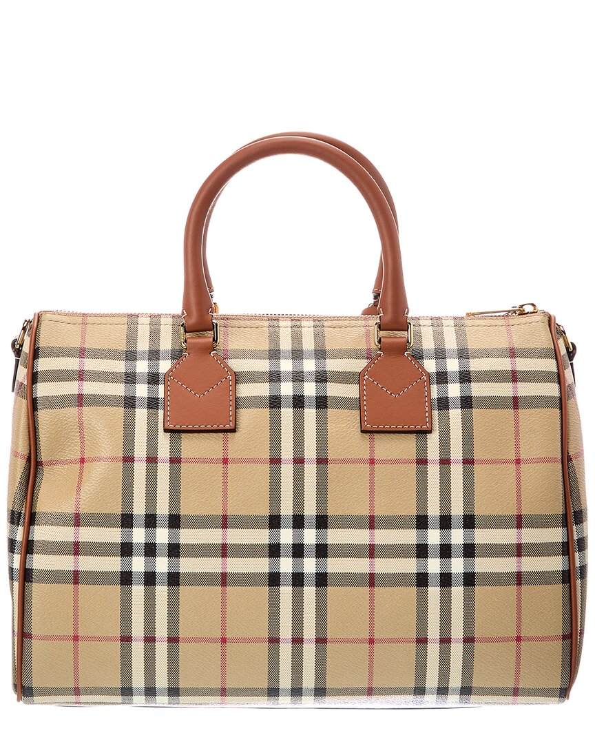 Burberry Burberry Check Canvas Luggage Bag