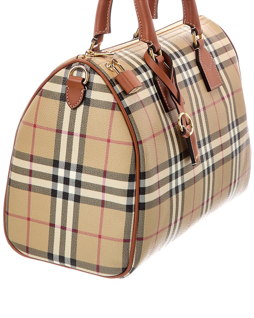 Burberry Burberry Check Canvas Luggage Bag