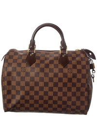 Louis Vuitton Louis Vuitton Brown Damier Ebene Coated Canvas Speedy 30 (Authentic Pre-Loved)