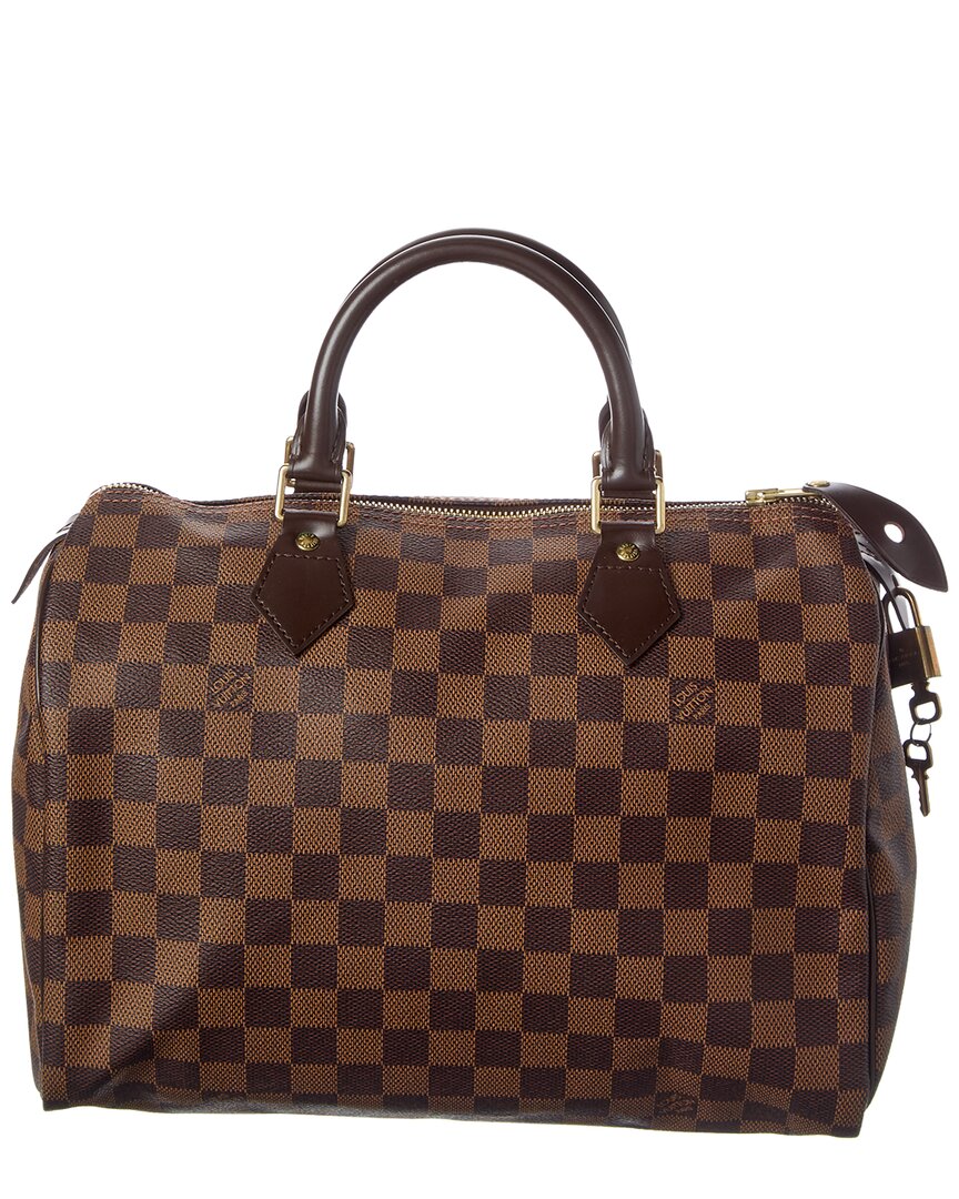 Louis Vuitton Louis Vuitton Brown Damier Ebene Coated Canvas Speedy 30 (Authentic Pre-Loved)