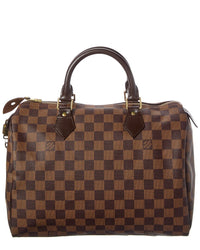 Louis Vuitton Louis Vuitton Brown Damier Ebene Coated Canvas Speedy 30 (Authentic Pre-Loved)