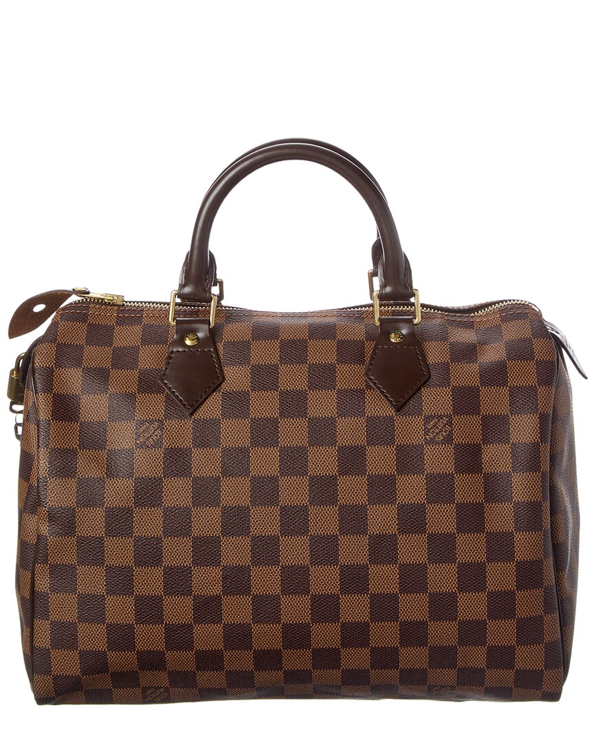 Louis Vuitton Louis Vuitton Brown Damier Ebene Coated Canvas Speedy 30 (Authentic Pre-Loved)