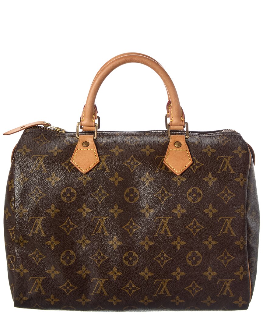 Louis Vuitton Louis Vuitton Brown Monogram Coated Canvas Speedy 30 (Authentic Pre-Loved)