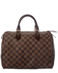 Louis Vuitton Louis Vuitton Brown Damier Ebene Coated Canvas Speedy 25 (Authentic Pre-Loved)