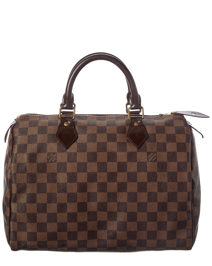 Louis Vuitton Louis Vuitton Brown Damier Ebene Coated Canvas Speedy 25 (Authentic Pre-Loved)