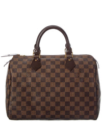 Louis Vuitton Louis Vuitton Brown Damier Ebene Coated Canvas Speedy 25 (Authentic Pre-Loved)