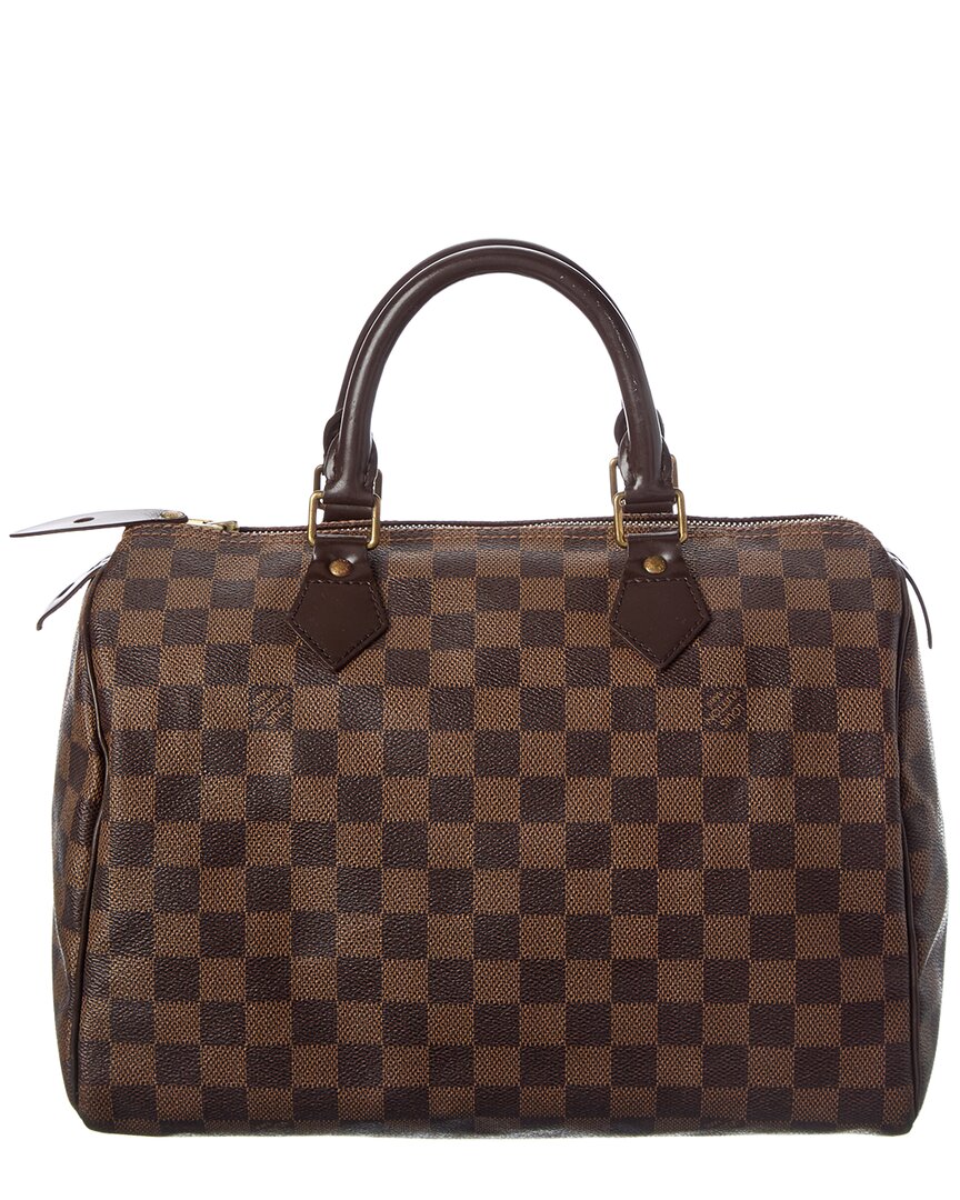 Louis Vuitton Louis Vuitton Brown Damier Ebene Coated Canvas Speedy 25 (Authentic Pre-Loved)
