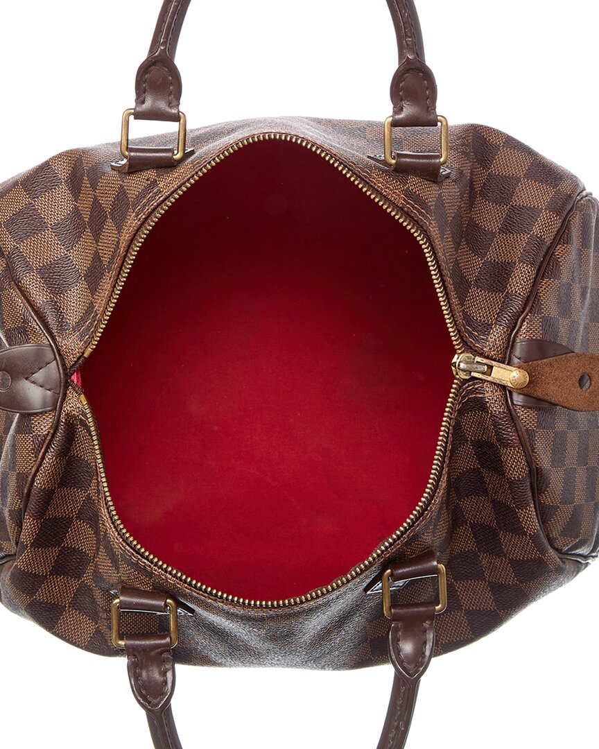Louis Vuitton Louis Vuitton Brown Damier Ebene Coated Canvas Speedy 25 (Authentic Pre-Loved)