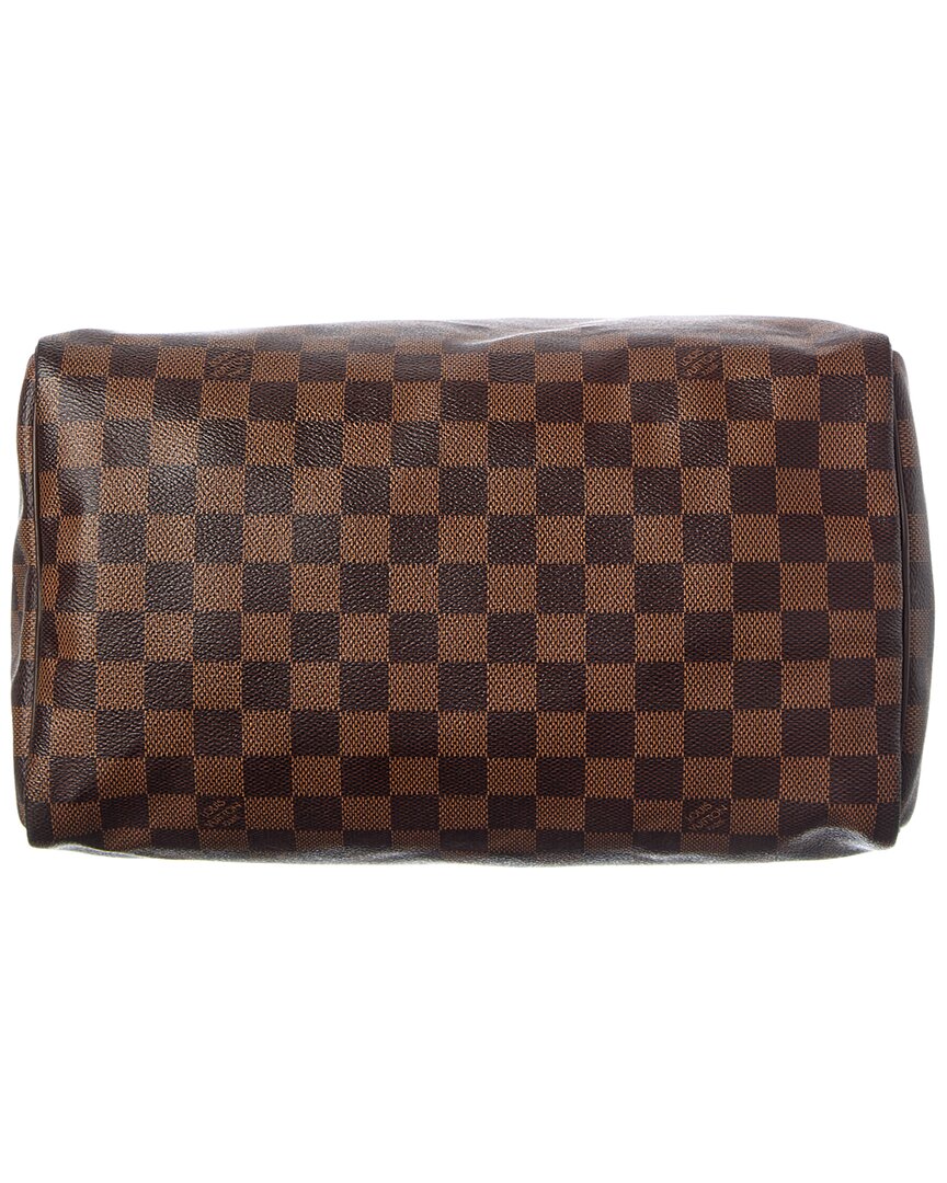 Louis Vuitton Brown Damier Ebene Coated Canvas Speedy 25 (Authentic Pre-Loved)