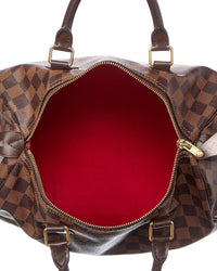Louis Vuitton Brown Damier Ebene Coated Canvas Speedy 25 (Authentic Pre-Loved)