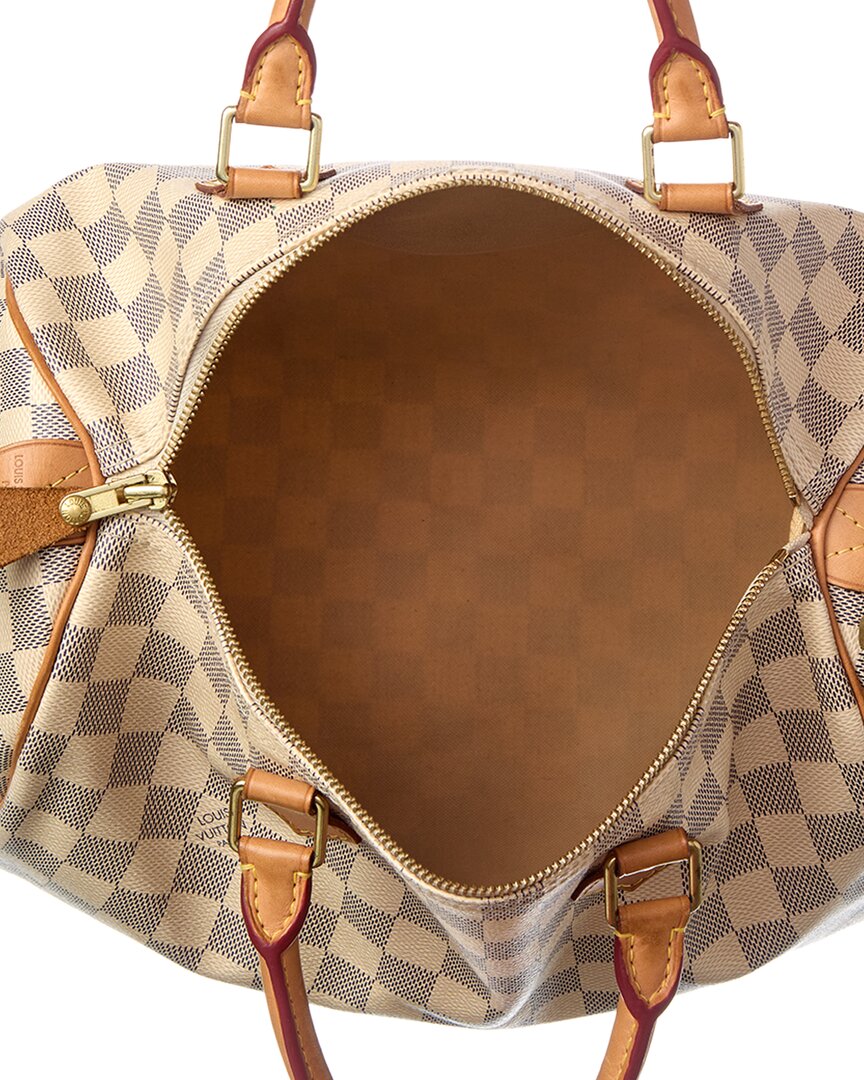 Louis Vuitton Louis Vuitton White Damier Azur Coated Canvas Speedy 30 (Authentic Pre-Loved)