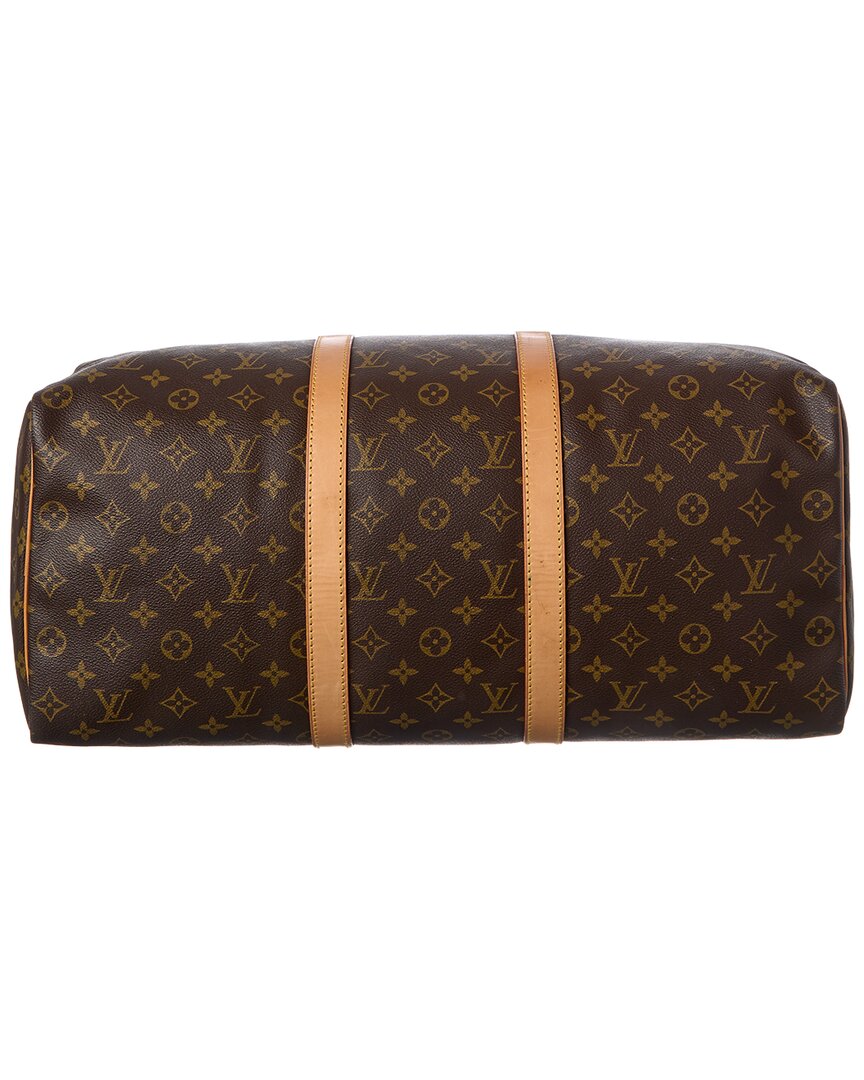 Louis Vuitton Louis Vuitton Brown Monogram Coated Canvas Keepall 50 (Authentic Pre-Loved)