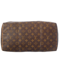 Louis Vuitton Louis Vuitton Brown Monogram Coated Canvas Speedy 35 (Authentic Pre-Loved)