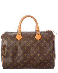 Louis Vuitton Louis Vuitton Brown Monogram Coated Canvas Speedy 30 (Authentic Pre-Loved)
