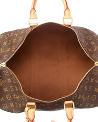 Louis Vuitton Louis Vuitton Brown Monogram Coated Canvas Keepall 45 (Authentic Pre-Loved)