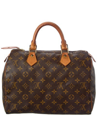 Louis Vuitton Louis Vuitton Brown Monogram Coated Canvas Speedy 30 (Authentic Pre-Loved)