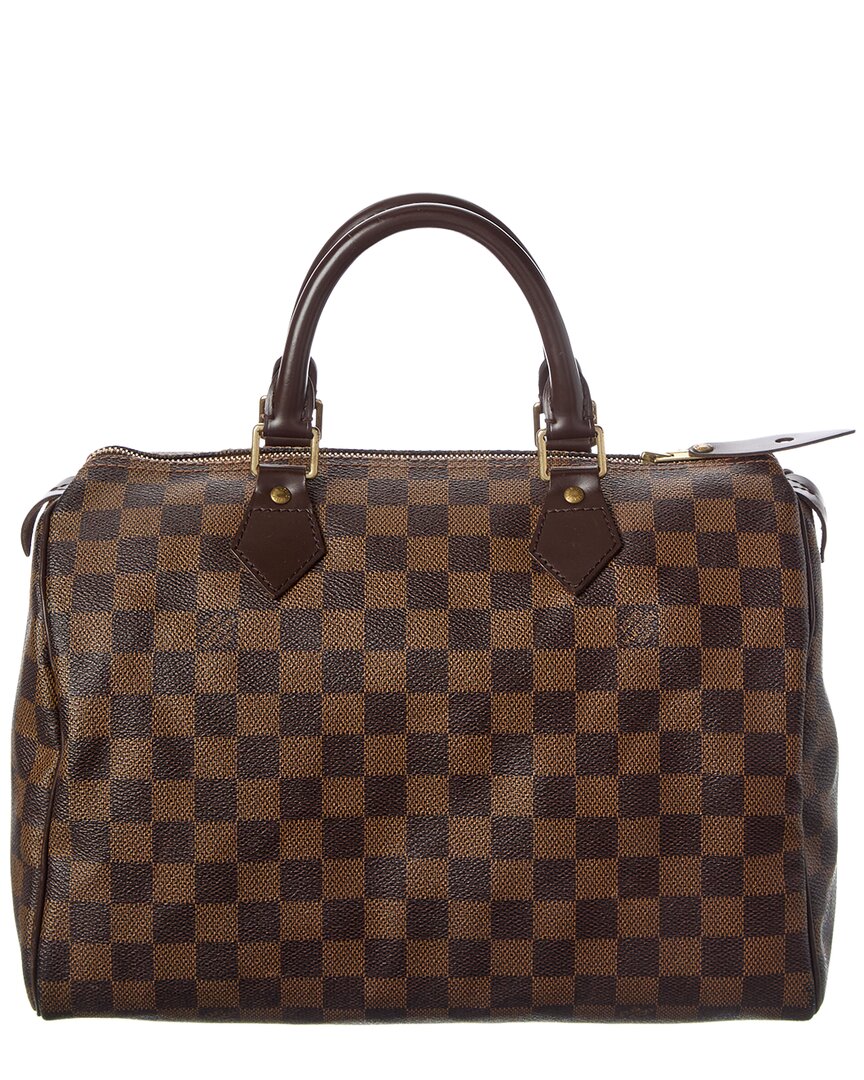 Louis Vuitton Louis Vuitton Brown Damier Ebene Coated Canvas Speedy 30 (Authentic Pre-Loved)