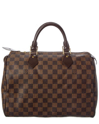 Louis Vuitton Louis Vuitton Brown Damier Ebene Coated Canvas Speedy 30 (Authentic Pre-Loved)