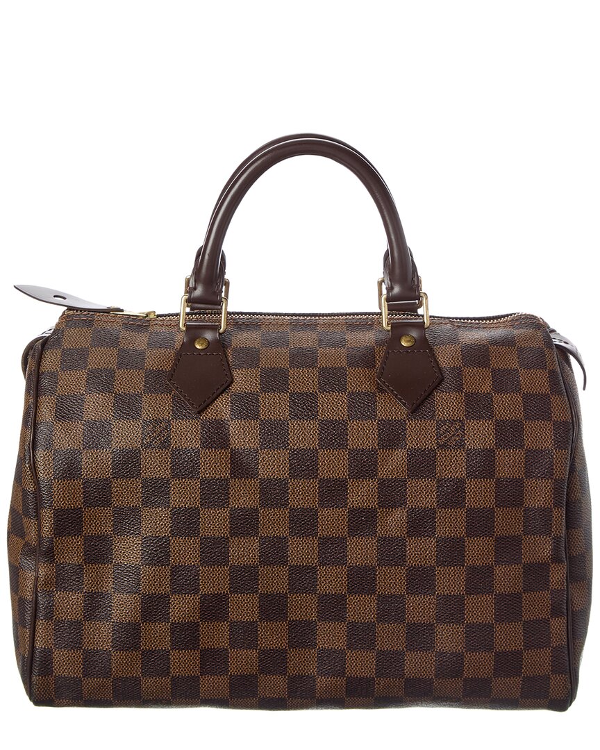 Louis Vuitton Louis Vuitton Brown Damier Ebene Coated Canvas Speedy 30 (Authentic Pre-Loved)
