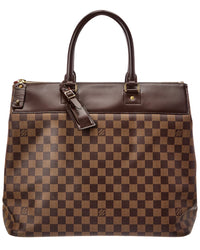 Louis Vuitton Louis Vuitton Brown Damier Ebene Coated Canvas Greenwich Pm (Authentic