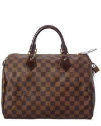 Louis Vuitton Louis Vuitton Brown Damier Ebene Coated Canvas Speedy 30 (Authentic Pre-Loved)