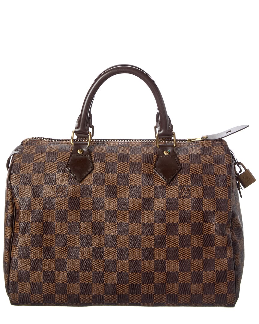 Louis Vuitton Louis Vuitton Brown Damier Ebene Coated Canvas Speedy 30 (Authentic Pre-Loved)