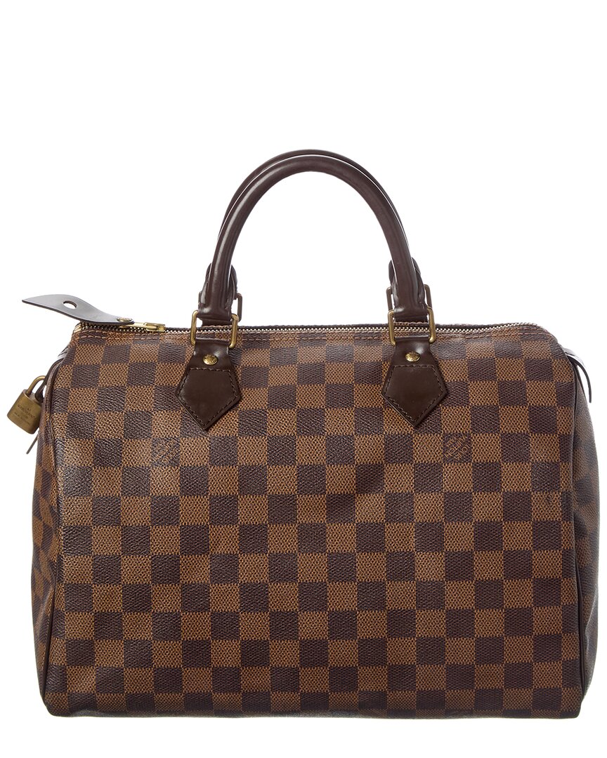 Louis Vuitton Louis Vuitton Brown Damier Ebene Coated Canvas Speedy 30 (Authentic Pre-Loved)