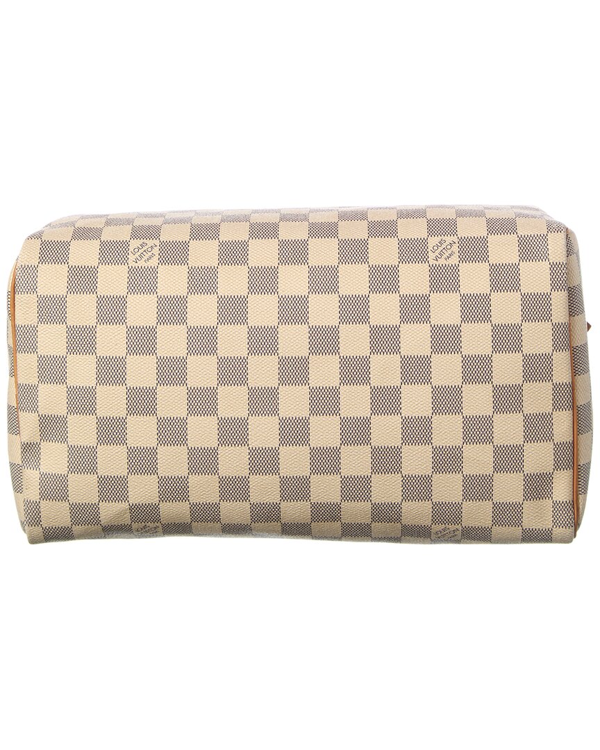 Louis Vuitton Louis Vuitton White Damier Azur Coated Canvas Speedy 30 (Authentic Pre-Loved)