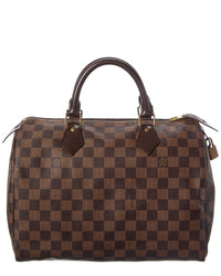 Louis Vuitton Louis Vuitton Brown Damier Ebene Coated Canvas Speedy 30 (Authentic Pre-Loved)