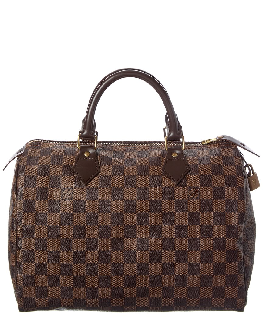 Louis Vuitton Louis Vuitton Brown Damier Ebene Coated Canvas Speedy 30 (Authentic Pre-Loved)