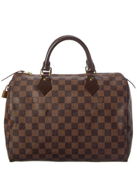 Louis Vuitton Louis Vuitton Brown Damier Ebene Coated Canvas Speedy 30 (Authentic Pre-Loved)