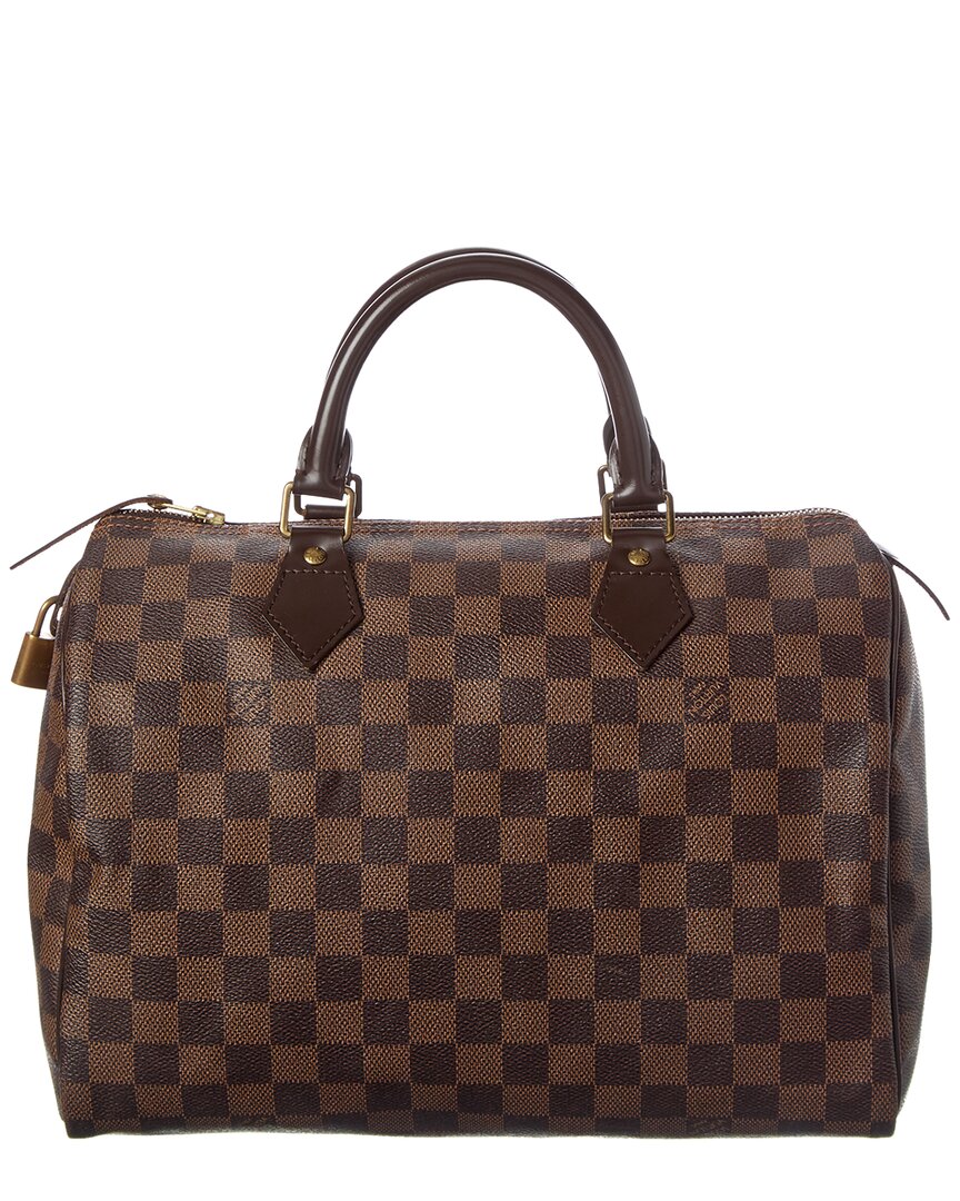 Louis Vuitton Louis Vuitton Brown Damier Ebene Coated Canvas Speedy 30 (Authentic Pre-Loved)