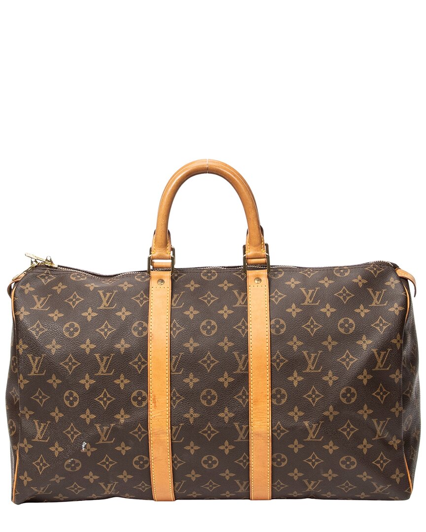 Louis Vuitton Louis Vuitton Brown Monogram Canvas Keepall 45 (Authentic Pre-Loved)