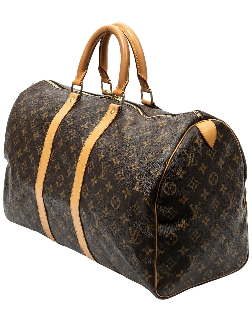 Louis Vuitton Louis Vuitton Brown Monogram Canvas Keepall 45 (Authentic Pre-Loved)
