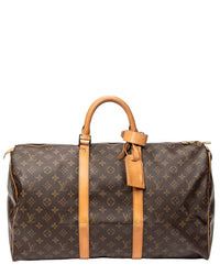 Louis Vuitton Louis Vuitton Brown Monogram Canvas Keepall 50 (Authentic Pre-Loved)