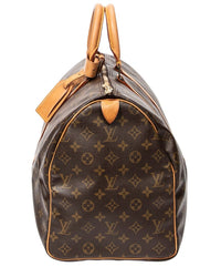 Louis Vuitton Louis Vuitton Brown Monogram Canvas Keepall 50 (Authentic Pre-Loved)