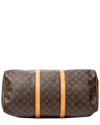 Louis Vuitton Louis Vuitton Brown Monogram Canvas Keepall 50 (Authentic Pre-Loved)