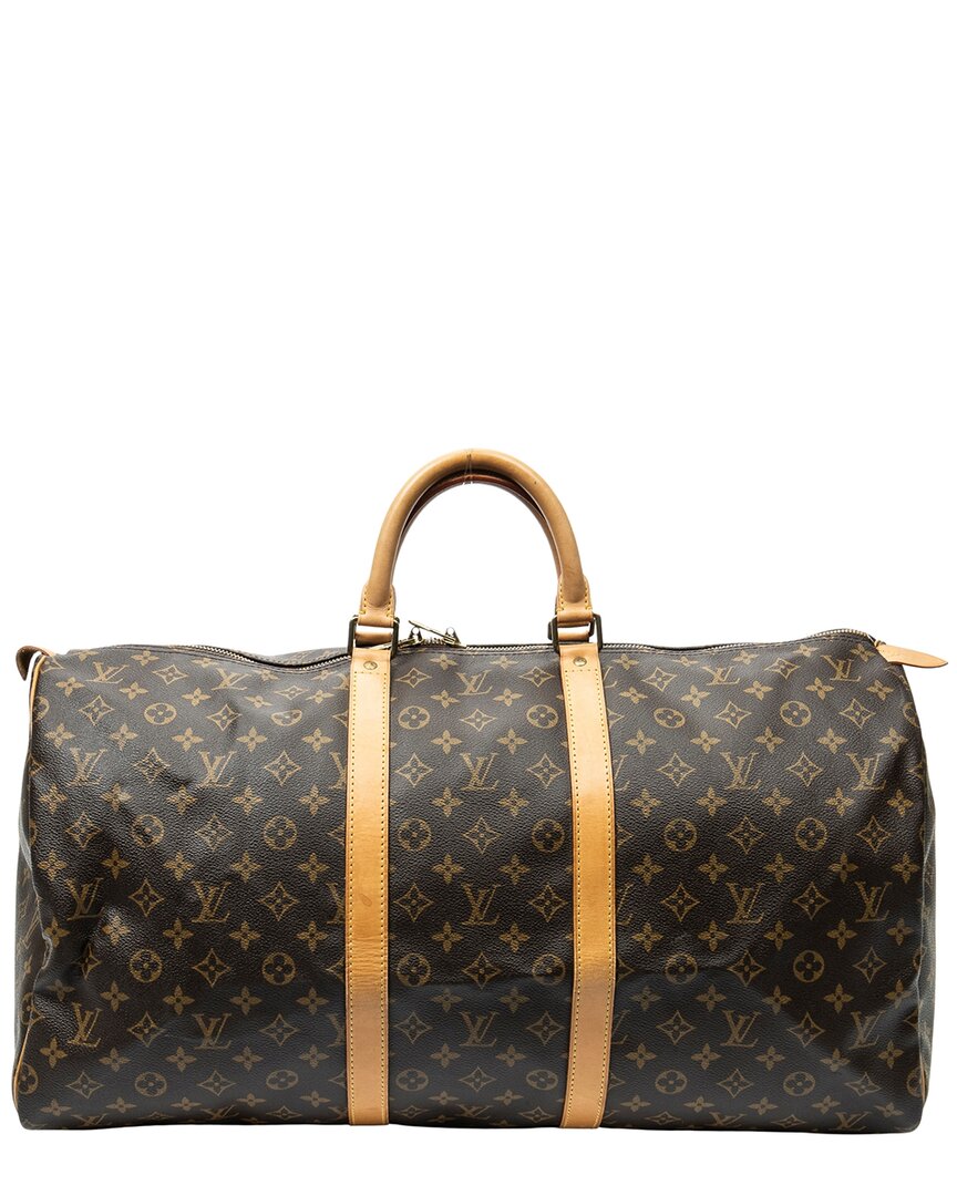 Louis Vuitton Louis Vuitton Brown Monogram Canvas Keepall 55 (Authentic Pre-Loved)
