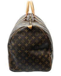 Louis Vuitton Louis Vuitton Brown Monogram Canvas Keepall 55 (Authentic Pre-Loved)
