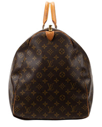 Louis Vuitton Louis Vuitton Brown Monogram Canvas Keepall 60 (Authentic Pre-Loved)