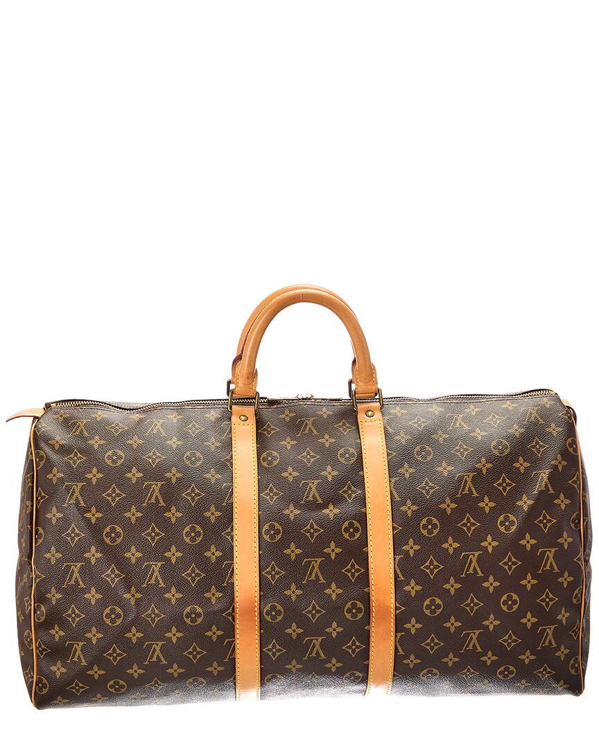 Louis Vuitton Louis Vuitton Brown Monogram Canvas Keepall 55 (Authentic Pre-Loved)