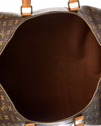 Louis Vuitton Louis Vuitton Brown Monogram Canvas Keepall 55 (Authentic Pre-Loved)