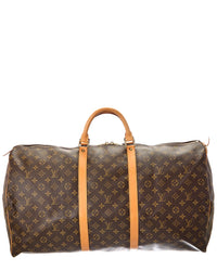 Louis Vuitton Louis Vuitton Brown Monogram Canvas Keepall 60 (Authentic Pre-Loved)