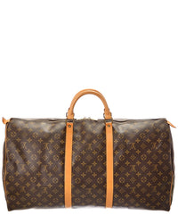 Louis Vuitton Louis Vuitton Brown Monogram Canvas Keepall 60 (Authentic Pre-Loved)