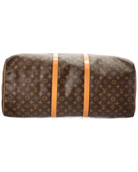 Louis Vuitton Louis Vuitton Brown Monogram Canvas Keepall 60 (Authentic Pre-Loved)