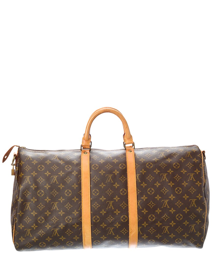 Louis Vuitton Louis Vuitton Brown Monogram Canvas Keepall 55 (Authentic Pre-Loved)