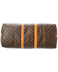 Louis Vuitton Louis Vuitton Brown Monogram Canvas Keepall 55 (Authentic Pre-Loved)