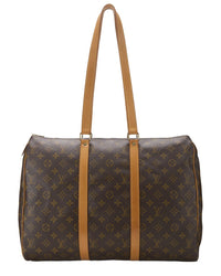 Louis Vuitton Louis Vuitton Brown Monogram Coated Canvas & Vachetta Leather Sac Flanerie 45
