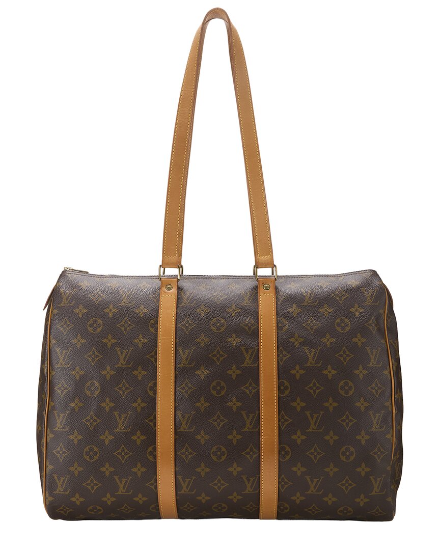 Louis Vuitton Louis Vuitton Brown Monogram Coated Canvas & Vachetta Leather Sac Flanerie 45
